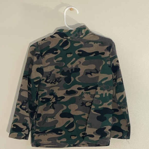 Kid Connection 4T quarter zip pullover camo fleece jacket - Picture 4 of 5